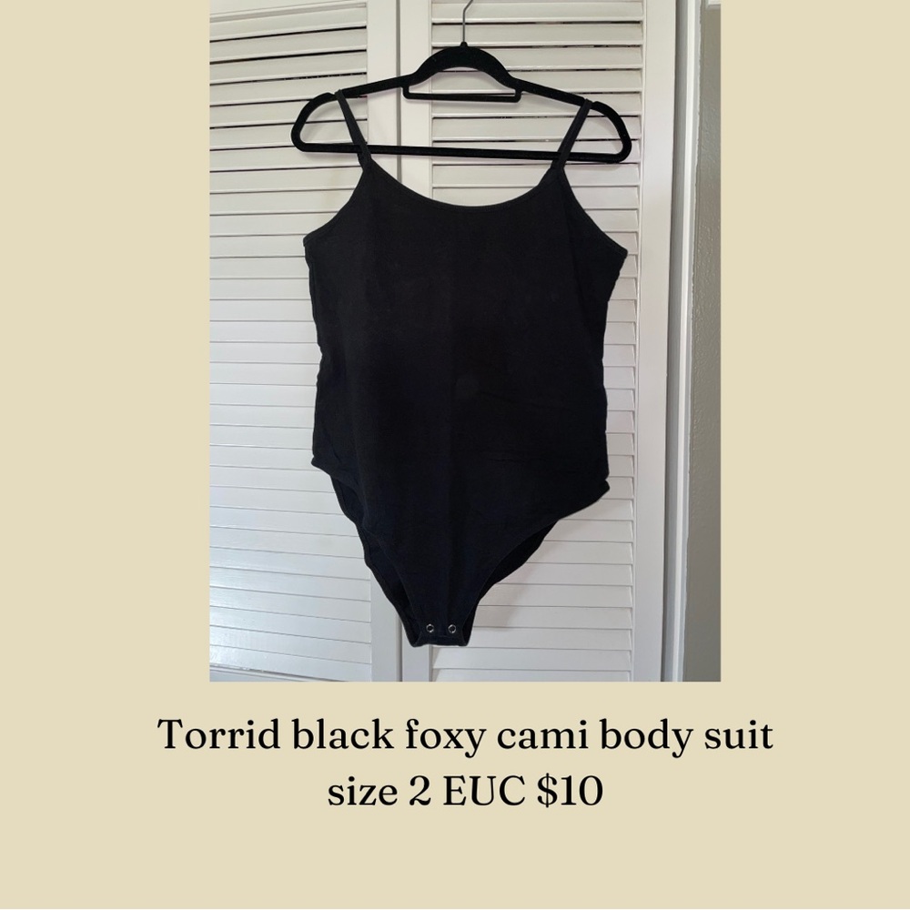 Torrid Black Foxy Cami Bodysuit